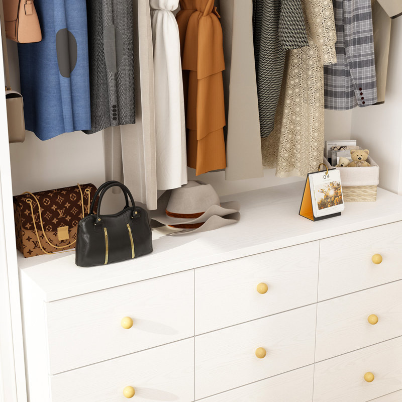 Rebrilliant Elegant Closet System With 9 Drawers & Reviews | Wayfair
